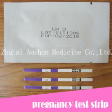 Genauigkeit Einweg-Schwangerschaft HCG Teststreifen / Medizinische One Step Schwangerschaft Test / Kassette